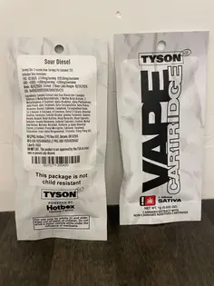 (g) Vape 1g Sour Diesel (Tyson 2.0)