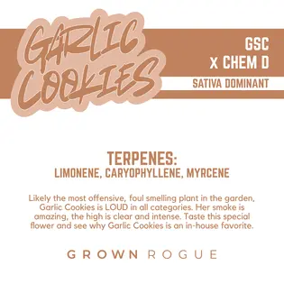 (each) Grown Rogue | Garlic Cookies (S-H) Pre Roll | 1g