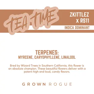 (each) Grown Rogue | Tea Time (I-H) Pre Roll | 1g