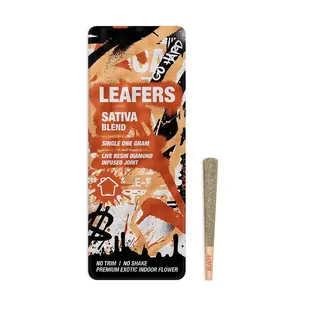(each) Leafers Infused Live Resin Diamond Preroll 1g 1 PK Sativa Blend