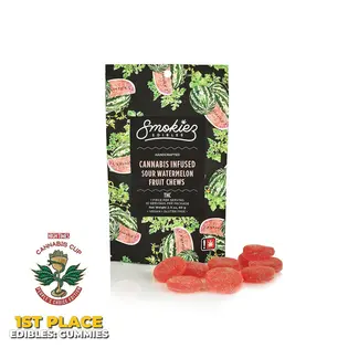 (each) Smokiez 1pc - Sour Watermelon THC 100mg