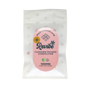 (each) Revibe - Sugar Free - Milk Chocolate Squares 10pk - 100mg