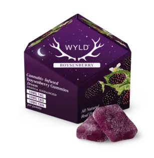 (each) WYLD - Boysenberry 1:1:1 THC:CBD:CBN - 10mg Chews