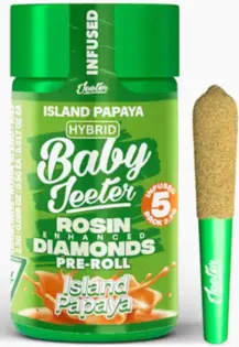 (2.5g) BABY JEETER | 5pk INFUSED PRE-ROLLS | ISLAND PAPAYA
