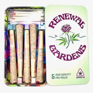 (2.5g) Renewal Gardens | Critical Cream Cookie 0.5g Pre Roll 5 Pack 2.5g
