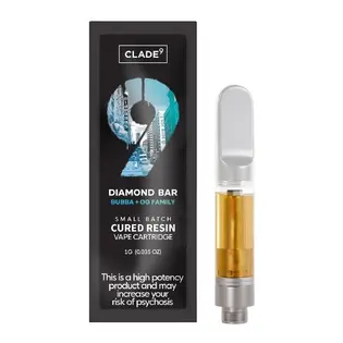 (1.0g) Clade9 | Cured Resin Cart | Diamond Bar | 1g
