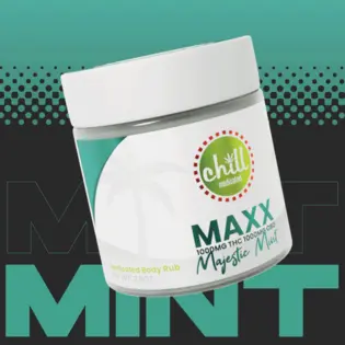 (1.0g) Chill Medicated - Body Rub MAXX - Majestic Mint - 1000mg THC : 1000mg CBD