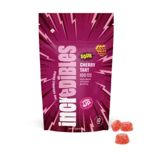 (0.1g) Incredibles | Edible | Sour Cherry Tart Gummies | 100mg