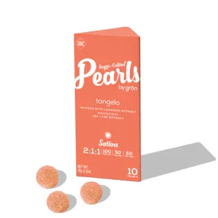 (0.1g) Pearls | Edible | Tangelo Pearls | 2:1:1 THC/CBC/CBG | 100mg