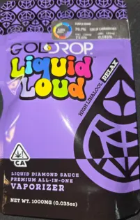 (each) 1g Purple Rhino Liquid Loud Diamond Disposable - Gold Drop