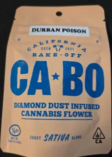(each) 3.5g Durban Poison Diamond Infused Flower - Cabo
