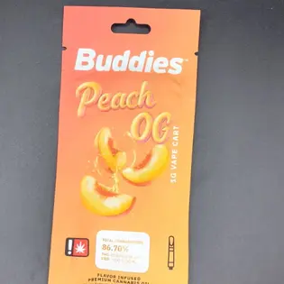 (each) (Buddies BBrand) Peach OG Flavored 1G Distillate Cartridge