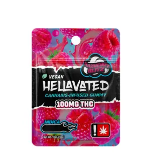 (each) Hellavated: 100mg Gummy- Razberry Blitz