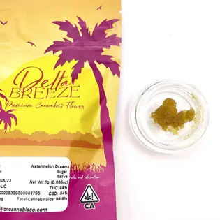 (each) *BLOWOUT DEAL! $25 1g Watermelon Dreamz (Sativa) Sugar - Delta Breeze