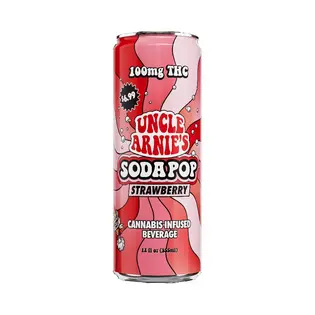 (each) UNCLE ARNIE'S STRAWBERRY SODA - 100MG
