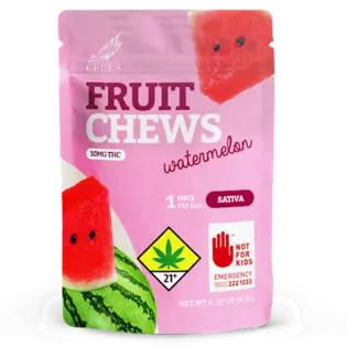 (each) Sativa Watermelon Fruit Chews Single