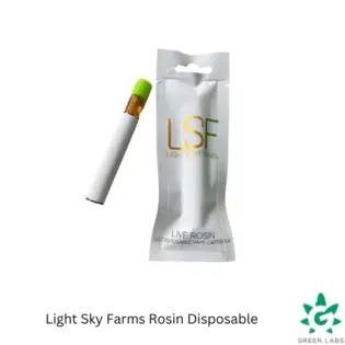 (g) (REC) LightSky Farms 0.5g Live Rosin Disposable Vape - Skunk Hero