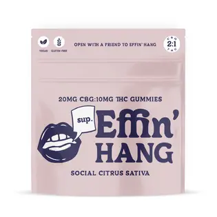 (each) HANG SOCIAL CITRUS | 2:1 200MG CBG: 100MG THC