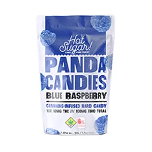 (each) Sour Blue Raspberry Panda Candies [10pk] (100mg)