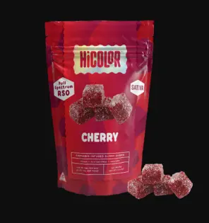 (each) HiColor 10mg Cherry RSO Infused Sativa Gummies