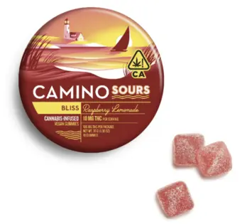 (0.1g) Camino: 100mg Gummies (Sour Raspberry Lemonade) 10pc x 10mg