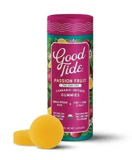 (0.1g) Passionfruit Solventless Hash Rosin THC:CBD:CBN Gummies - 10 Pack