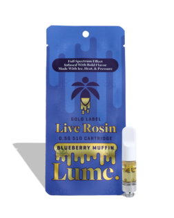 (0.5g) BLUEBERRY MUFFIN LIVE ROSIN CART 0.5G