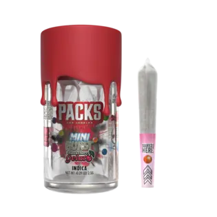 (2.5g) BLACK CHERRY GELATO  | Packs Mini Bursts - 5 Pack Infused Mini Joints | 2.5G