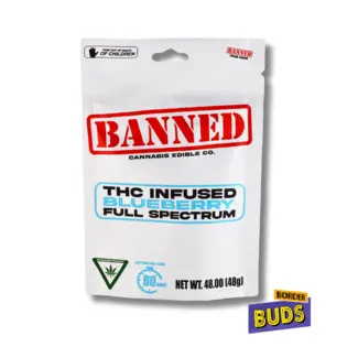 (24.0g) Blueberry | Banned | 200mg | Gummies