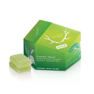 (0.2g) 200mg | Sour Apple Sativa Enhanced Gummies