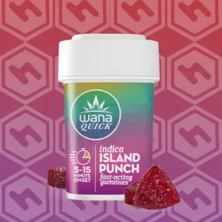 (0.1g) Wana | Quick Island Punch | 100mg | Soft Lozenges | 10 Pack