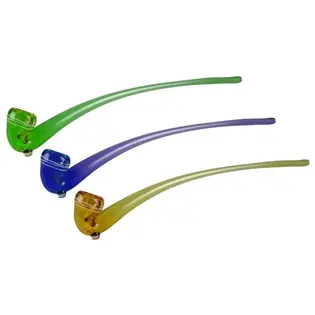 15" Wizard Long Stem Glass Hand Pipe | Assorted Colors