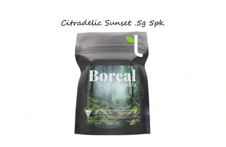 (2.5g) Boreal Cannabis | Citradelic Sunset | .5g 5pck