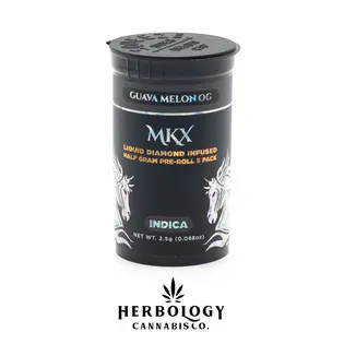 (2.5g) MKX | Tropix | Liquid Diamond Infused Pre-Roll 5 Pack | Guava Melon OG | 2.5g