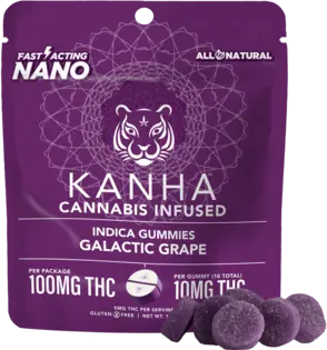 (1.0g) Kanha - Galactic Grape Nano - Gummies - 100mg