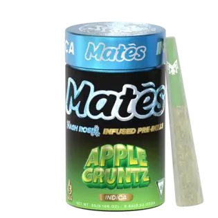 (3.0g) Apple Gruntz | .6G Hash Rosin Infused Prerolls 5CT