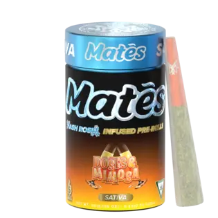 (3.0g) Doses & Mimosas | .6G Hash Rosin Infused Prerolls 5CT