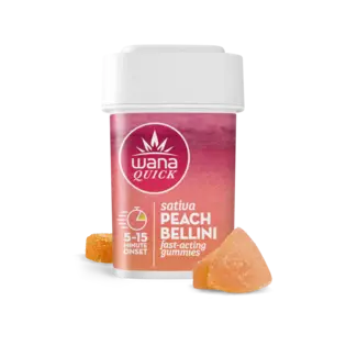 (0.1g) Peach Bellini - Wana - 100mg Nano Gummies
