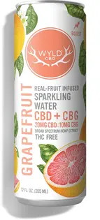 2:1 CBD/CBG Grapefruit - Wyld - 20mg Sparkling Water