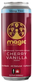(354.89g) Magic Number | Cherry Vanilla Live Resin Soda | 10mg