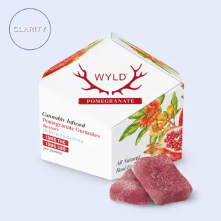 (2.5g) Wyld | 200mg Gummies | Pomegranate 1:1 THC:CBD