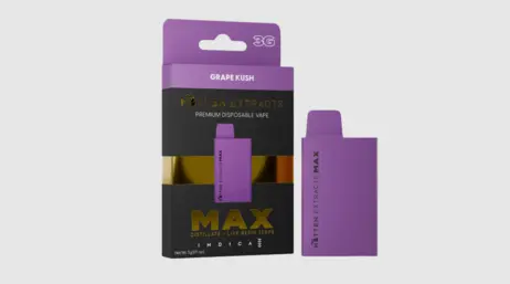 (3.0g) Grape Kush | 3g Disposable | Mitten Extracts