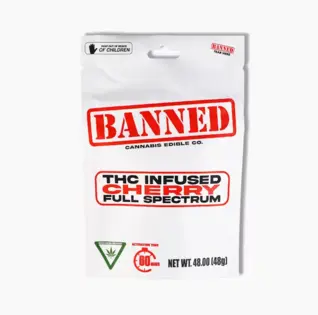 (1.25g) Banned - Gummies Clusters - 200mg - 4pk - Cherry