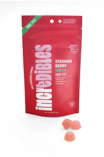 (0.1g) 1:1 Strahhhberry Gummies - 10 Pack
