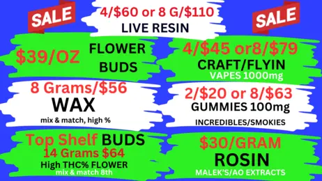 $39/OZ Flower Indoor Grown ($50 OTD)