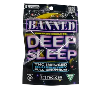 (3.0g) Banned - 200MG (1:1) Deep Sleep Gummies - Watermelon