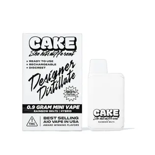 (0.9g) Cake | Rainbow Belts Disposable 0.9g