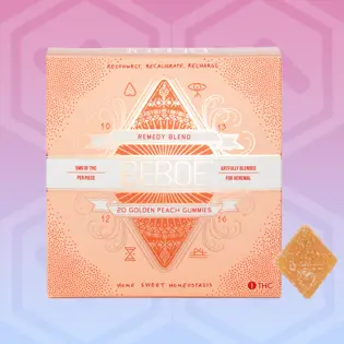 (0.1g) 1:2 Remedy Golden Peach [20-pack] (100mg THC/200mg CBD)