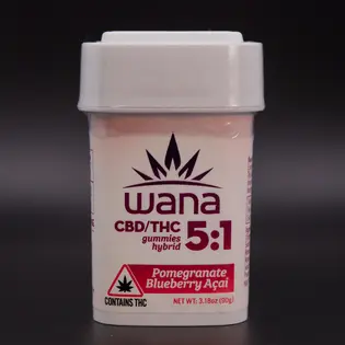 (0.1g) Wana | 100mg | 5:1 CBD:THC | Pomegranate Blueberry Acai