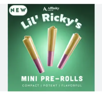 (0.9g) Alien OG | 3pk Lil' Ricky's Pre-rolls | 0.3g each | 00573